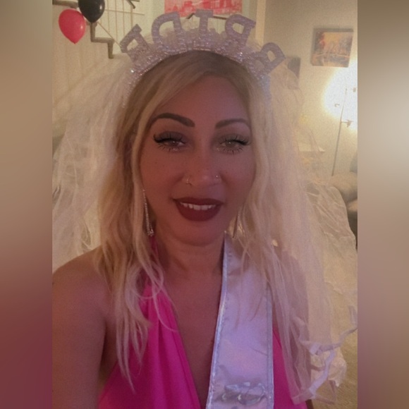 Bride Veil and Headband Set - Picture 2 of 2